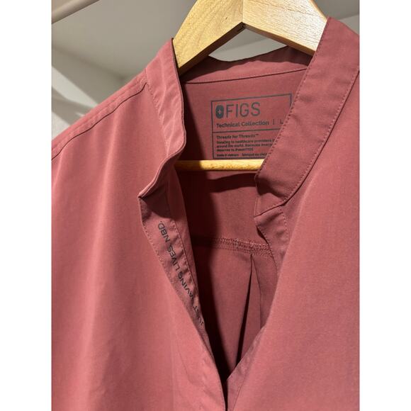 Figs Rafaela Oversized Scrub Top In Desert Rose Size L - Picture 5 of 7